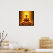 Golden Buddha Poster (Keuken)