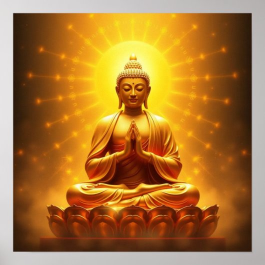 Golden Buddha Poster (Voorkant)