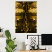 Golden Buddha Poster Print (Thuiskantoor)