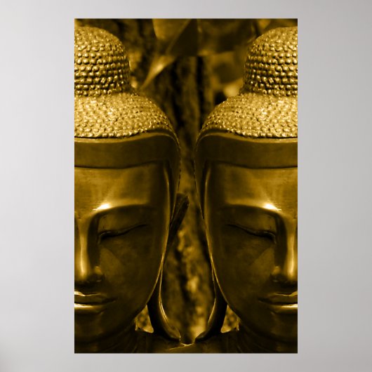 Golden Buddha Poster Print (Voorkant)