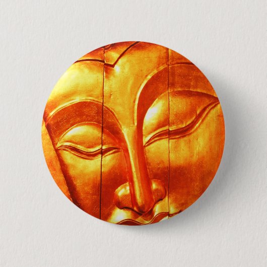 Golden Buddha Ronde Button 5,7 Cm (Voorkant)