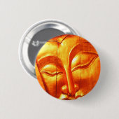 Golden Buddha Ronde Button 5,7 Cm (Voorkant /achterkant)