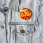 Golden Buddha Ronde Button 5,7 Cm (In situ)