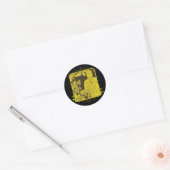 Golden Buddha Ronde Sticker (Envelop)