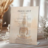 Golden Buddha Salon Price List Reclamebord Met Voetstuk