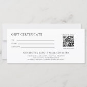 Golden Buddha –  Salon QR Code Gift Certificate (Voorkant)