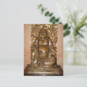 GOLDEN BUDDHA SCULPTURE BRIEFKAART (Staand voorkant)