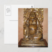 GOLDEN BUDDHA SCULPTURE BRIEFKAART (Voorkant / Achterkant)