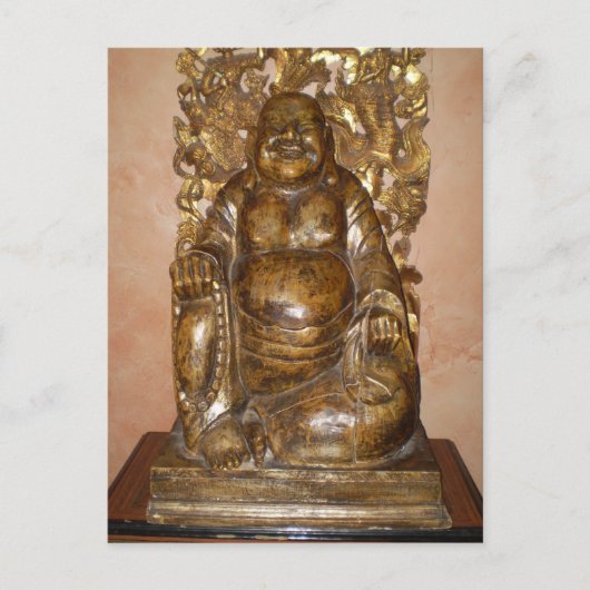 GOLDEN BUDDHA SCULPTURE BRIEFKAART (Voorkant)