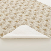 Golden Buddha Toile de Jouy Classic Pattern Sherpa Deken (3/4)