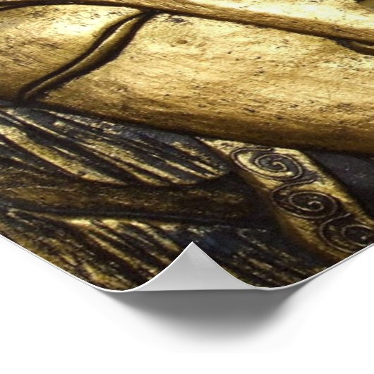 Golden Buddha verslaafd Poster (Hoek)