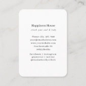 Golden Buddha – Yoga Reiki Meditation  Visitekaartje (Achterkant)