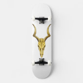 Golden buffelschedel persoonlijk skateboard (Voorkant)