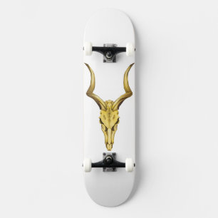 Golden buffelschedel persoonlijk skateboard