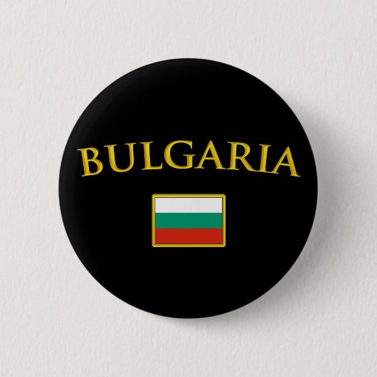 Golden Bulgarije Ronde Button 5,7 Cm (Voorkant)