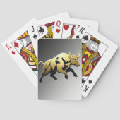 Golden Bull – Strength & Prosperity Emblem Pokerkaarten (Achterkant)