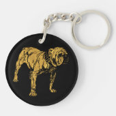 Golden Bulldog Sleutelhanger (Achterkant)