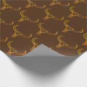 Golden Bull's schedel Cadeaupapier (Hoek)