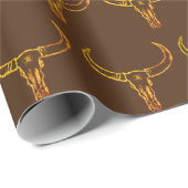 Golden Bull's schedel Cadeaupapier (Rol Hoek)