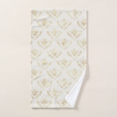 Golden Bumble Bee met kroonpatroon Bad Handdoek (Handdoek)