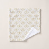 Golden Bumble Bee met kroonpatroon Bad Handdoek (Wasdoekje)