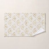 Golden Bumble Bee met kroonpatroon Bad Handdoek (Handdoek)