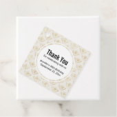 Golden Bumble Bee met kroonpatroon Bedankjes Labels (In situ)