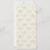 Golden Bumble Bee met kroonpatroon Kaart (Achterkant)