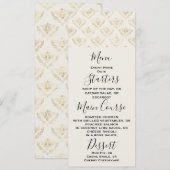 Golden Bumble Bee met kroonpatroon Kaart (Voorkant / Achterkant)