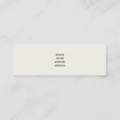 Golden Bumble Bee met kroonpatroon Mini Visitekaartje (Achterkant)