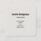 Golden Bumble Bee met kroonpatroon Vierkante Visitekaartje (Achterkant)