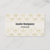 Golden Bumble Bee met kroonpatroon Visitekaartje (Voorkant)