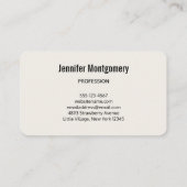 Golden Bumble Bee met kroonpatroon Visitekaartje (Achterkant)