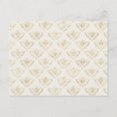 Golden Bumble Bee Pattern Briefkaart (Voorkant)