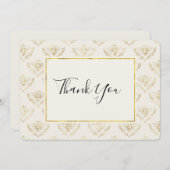 Golden Bumble Bee Pattern Hartelijk dank Bedankkaart (Voorkant / Achterkant)