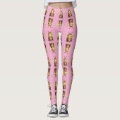 Golden Bumblebee in Bloom Dance.10 Leggings (Voorkant)