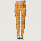 Golden Bumblebee in Bloom Dance.10 Leggings (Voorkant)