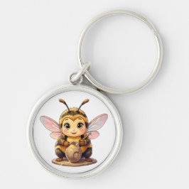 Golden Bumblebee in Bloom Dance.10 Sleutelhanger