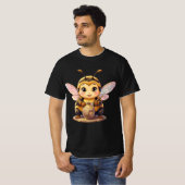 Golden Bumblebee in Bloom Dance.10 T-shirt (Voorkant volledig)