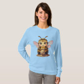 Golden Bumblebee in Bloom Dance.10 T-shirt (Voorkant volledig)
