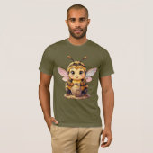 Golden Bumblebee in Bloom Dance.10 T-shirt (Voorkant volledig)