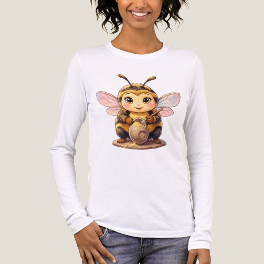 Golden Bumblebee in Bloom Dance.10 Tri-Blend Shirt (Voorkant volledig)
