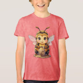 Golden Bumblebee in Bloom Dance.10 Tri-Blend Shirt (Voorkant)