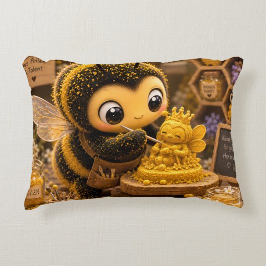 Golden Bumblebee in Bloom Dance.11 Accent Kussen (Voorkant)