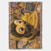 Golden Bumblebee in Bloom Dance.11 Deken (Voorkant Verticaal)