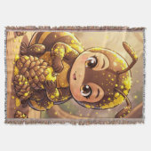 Golden Bumblebee in Bloom Dance.12 Deken (Voorkant)