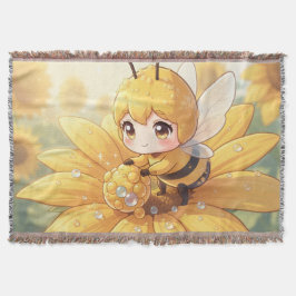 Golden Bumblebee in Bloom Dance.1 Deken
