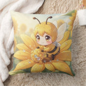 Golden Bumblebee in Bloom Dance.1 Kussen (Deken)