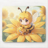 Golden Bumblebee in Bloom Dance.1 Muismat (Voorkant)