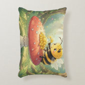 Golden Bumblebee in Bloom Dance.2 Accent Kussen (Voorkant(Verticaal))